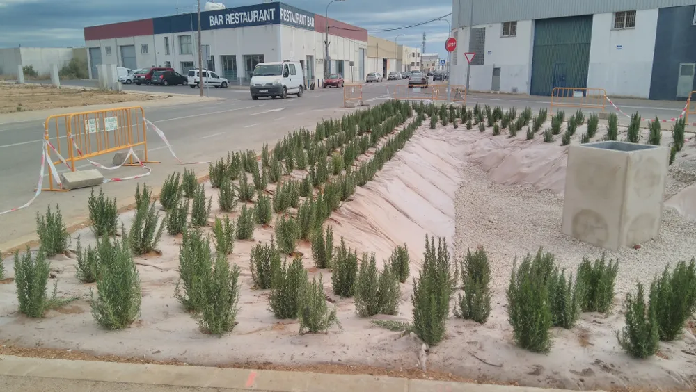 Balsas de infiltración de pluviales en polígono Capsades